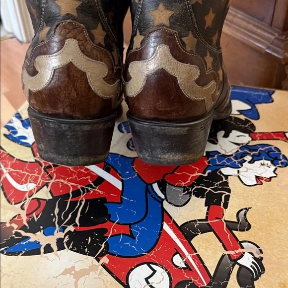 Old Gringo Red White and Blue Cowboy Boots - Picture 5 of 5